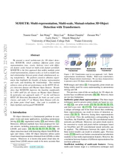 M3DeTR: Multi-representation, Multi-scale, Mutual-relation 3D Object
  Detection with Transformers