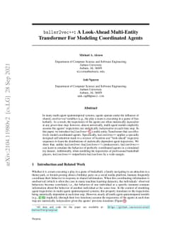baller2vec++: A Look-Ahead Multi-Entity Transformer For Modeling
  Coordinated Agents