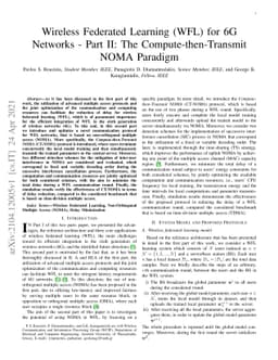 Wireless Federated Learning (WFL) for 6G Networks -- Part II: The
  Compute-then-Transmit NOMA Paradigm