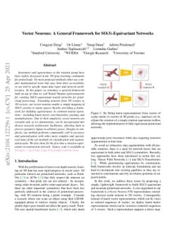 Vector Neurons: A General Framework for SO(3)-Equivariant Networks