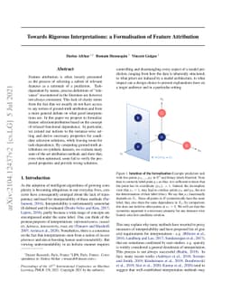 Towards Rigorous Interpretations: a Formalisation of Feature Attribution