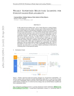 Weakly Supervised Multi-task Learning for Concept-based Explainability