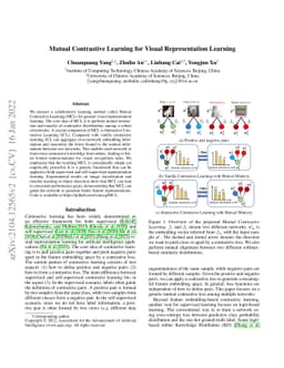 Mutual Contrastive Learning for Visual Representation Learning