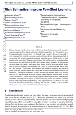 Rich Semantics Improve Few-shot Learning