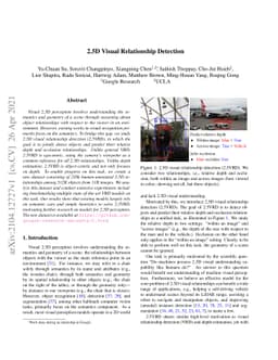 2.5D Visual Relationship Detection