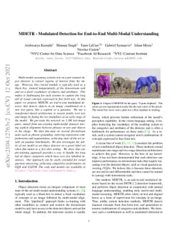 MDETR -- Modulated Detection for End-to-End Multi-Modal Understanding