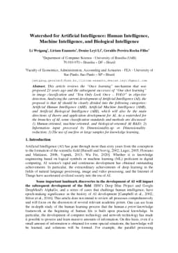 Watershed of Artificial Intelligence: Human Intelligence, Machine
  Intelligence, and Biological Intelligence