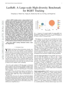 LasHeR: A Large-scale High-diversity Benchmark for RGBT Tracking