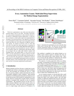 Every Annotation Counts: Multi-label Deep Supervision for Medical Image
  Segmentation