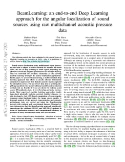 BeamLearning: an end-to-end Deep Learning approach for the angular
  localization of sound sources using raw multichannel acoustic pressure data