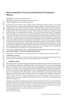 Meta-evaluation of Conversational Search Evaluation Metrics