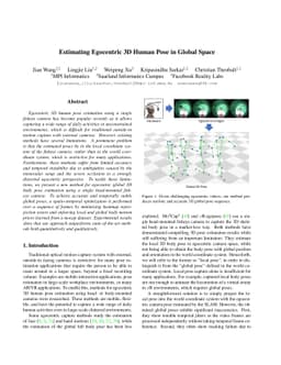 Estimating Egocentric 3D Human Pose in Global Space