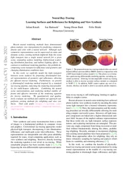 Neural Ray-Tracing: Learning Surfaces and Reflectance for Relighting and
  View Synthesis