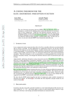 A coding theorem for the rate-distortion-perception function