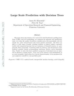 Large Scale Prediction with Decision Trees