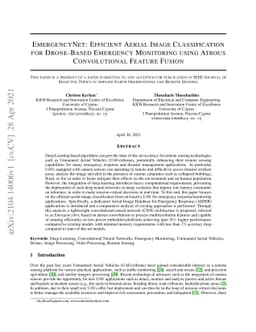 EmergencyNet: Efficient Aerial Image Classification for Drone-Based
  Emergency Monitoring Using Atrous Convolutional Feature Fusion