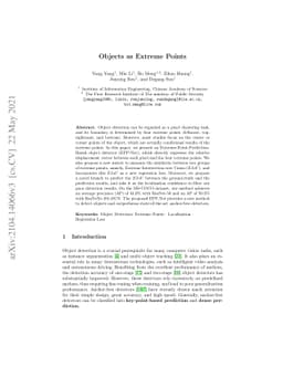 Objects as Extreme Points