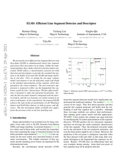 ELSD: Efficient Line Segment Detector and Descriptor