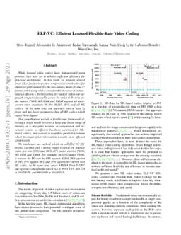 ELF-VC: Efficient Learned Flexible-Rate Video Coding