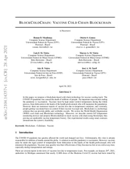 BlockColdChain: Vaccine Cold Chain Blockchain