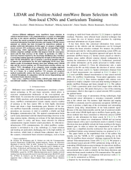 LIDAR and Position-Aided mmWave Beam Selection with Non-local CNNs and
  Curriculum Training