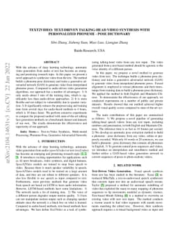 Text2Video: Text-driven Talking-head Video Synthesis with Personalized
  Phoneme-Pose Dictionary