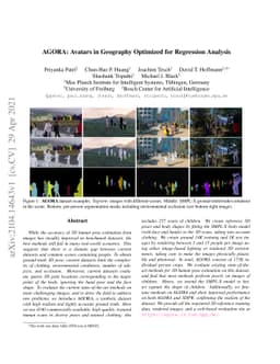 AGORA: Avatars in Geography Optimized for Regression Analysis
