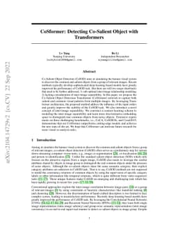 CoSformer: Detecting Co-Salient Object with Transformers