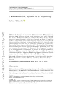 A Refined Inertial DC Algorithm for DC Programming