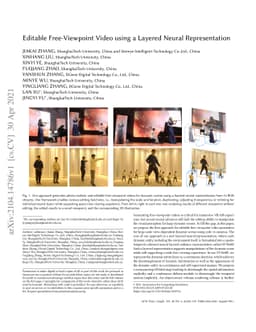 Editable Free-viewpoint Video Using a Layered Neural Representation