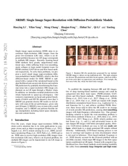 SRDiff: Single Image Super-Resolution with Diffusion Probabilistic
  Models