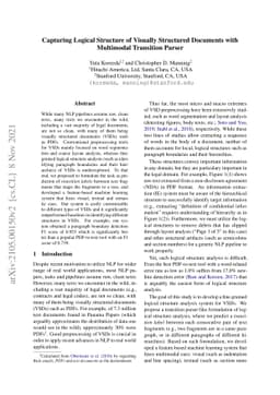 Capturing Logical Structure of Visually Structured Documents with
  Multimodal Transition Parser