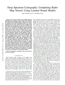 Deep Spectrum Cartography: Completing Radio Map Tensors Using Learned
  Neural Models