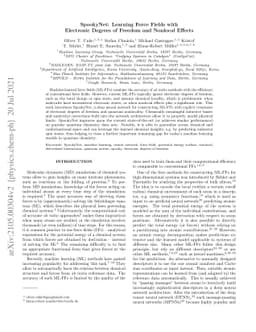 SpookyNet: Learning Force Fields with Electronic Degrees of Freedom and
  Nonlocal Effects