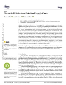 AI-enabled Efficient and Safe Food Supply Chain