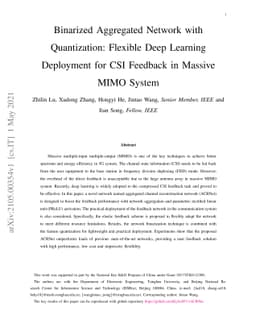 Binarized Aggregated Network with Quantization: Flexible Deep Learning
  Deployment for CSI Feedback in Massive MIMO System