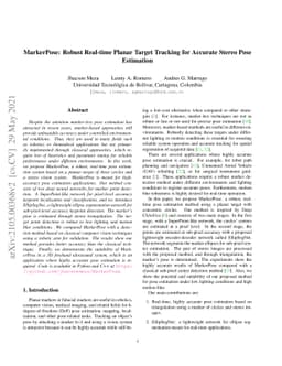 MarkerPose: Robust Real-time Planar Target Tracking for Accurate Stereo
  Pose Estimation