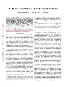 GODSAC*: Graph Optimized DSAC* for Robot Relocalization
