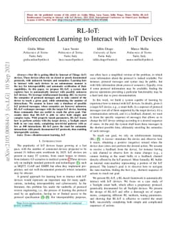 RL-IoT: Reinforcement Learning to Interact with IoT Devices