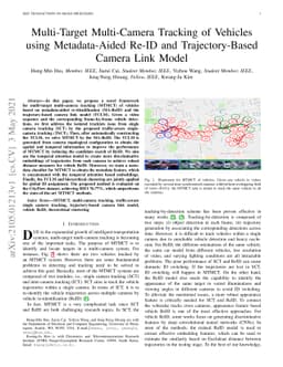 Multi-Target Multi-Camera Tracking of Vehicles using Metadata-Aided
  Re-ID and Trajectory-Based Camera Link Model