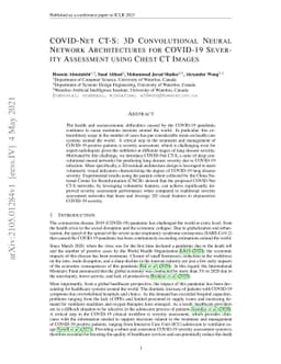 COVID-Net CT-S: 3D Convolutional Neural Network Architectures for
  COVID-19 Severity Assessment using Chest CT Images