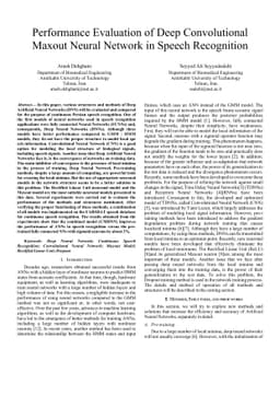 Performance Evaluation of Deep Convolutional Maxout Neural Network in
  Speech Recognition
