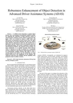 Robustness Enhancement of Object Detection in Advanced Driver Assistance
  Systems (ADAS)