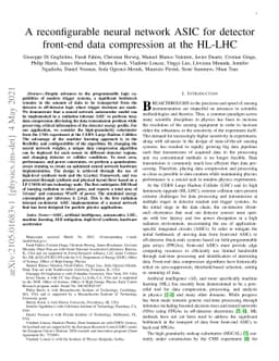 A reconfigurable neural network ASIC for detector front-end data
  compression at the HL-LHC