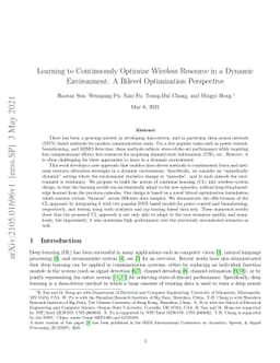 Learning to Continuously Optimize Wireless Resource in a Dynamic
  Environment: A Bilevel Optimization Perspective