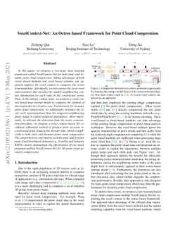 VoxelContext-Net: An Octree based Framework for Point Cloud Compression