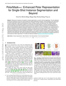 PolarMask++: Enhanced Polar Representation for Single-Shot Instance
  Segmentation and Beyond