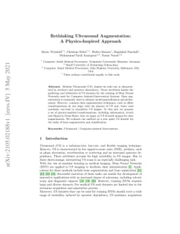 Rethinking Ultrasound Augmentation: A Physics-Inspired Approach