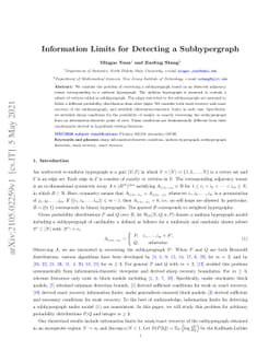 Information Limits for Detecting a Subhypergraph