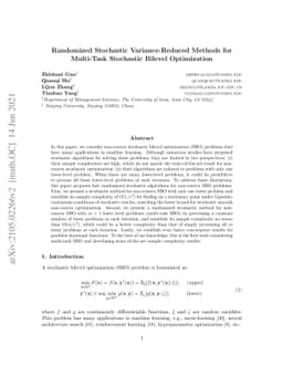 Randomized Stochastic Variance-Reduced Methods for Multi-Task Stochastic
  Bilevel Optimization